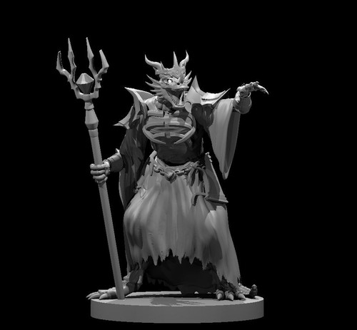 Dragonborn lich wizard - lich,