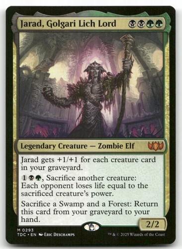 Jarad golgari lich lord - lord, #293