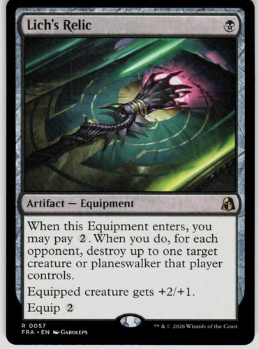 Lich relic reality - lich's,