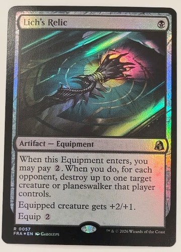 Lich relic fra - relic, foil