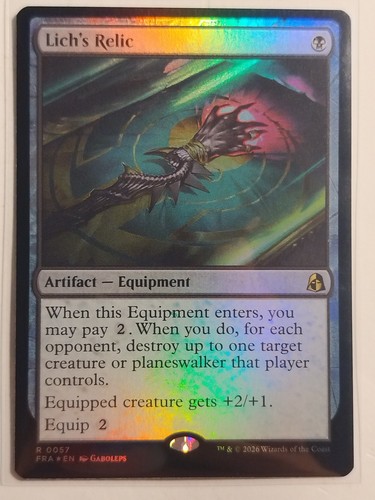 Foil lich relic reality - foil,