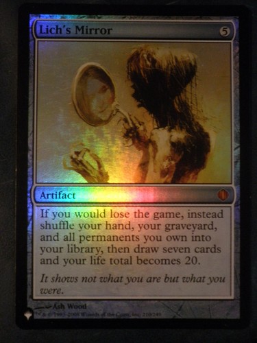 Mtg magic lich mirror foil - magic,