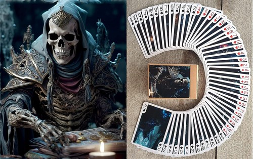 Lich necromant playing cards - lich,
